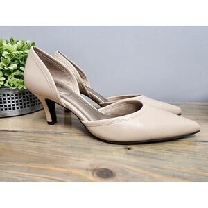 Life Stride Dress Heels Serenity Taupe Size 7 M